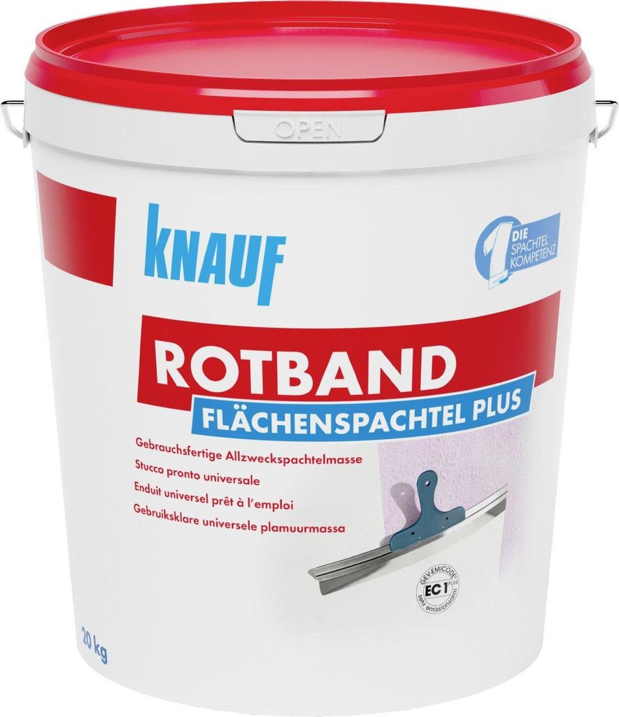Knauf Rotband Flächenspachtel Plus 20 kg Produktbild 
