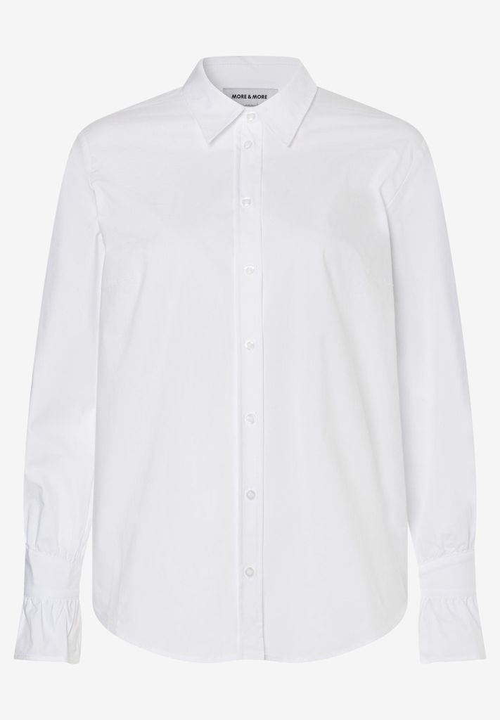 More & More Shirt Blouse with Volant Sleeves white white 42 Produktbild 