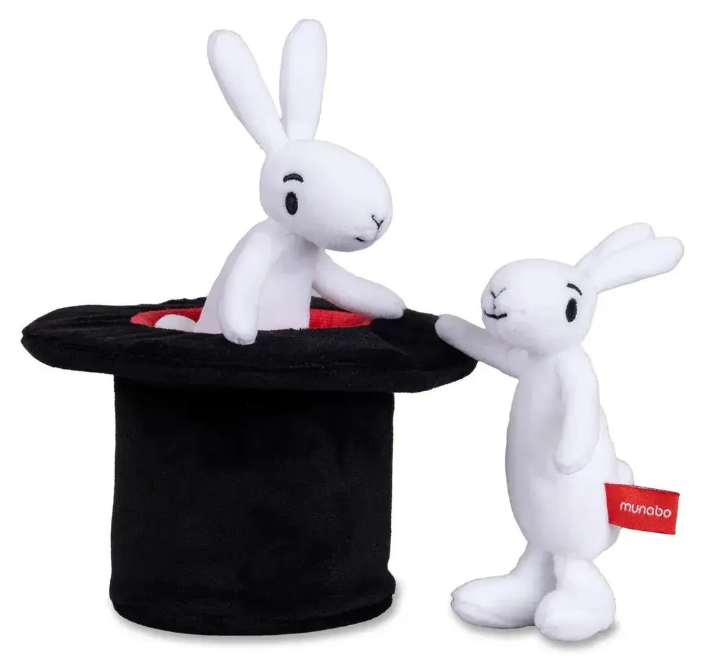 Bob et Bobek en Chapeau Peluche et Marionnette à Doigt - Lot de 3