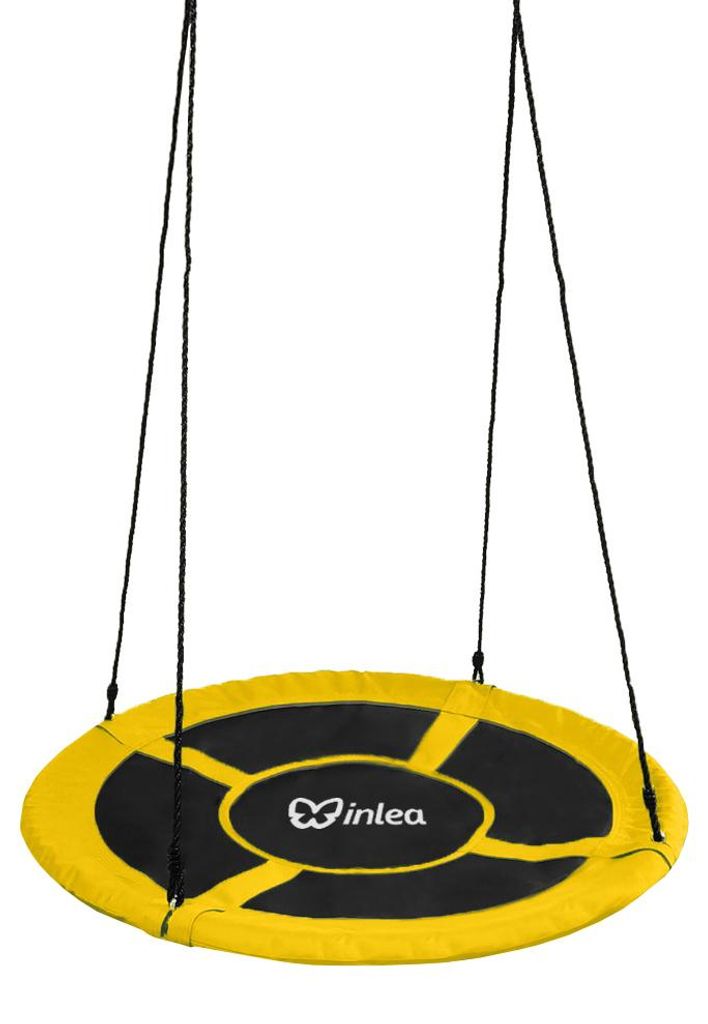 INLEA Závesný hojdací kruh 110 cm - žltý Obrázok produktu 