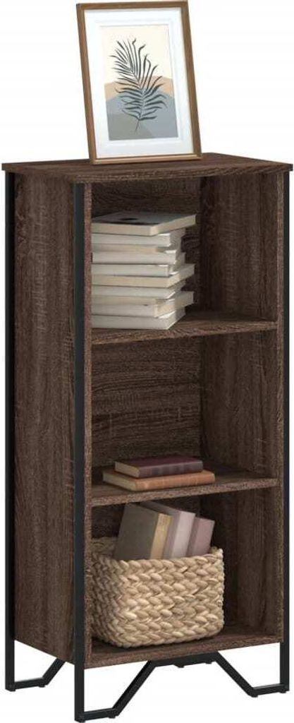 Möbel Bücherregal Braun Eichen-Optik 50x31x106 cm Holzwerkstoff - Bücherregale 848608