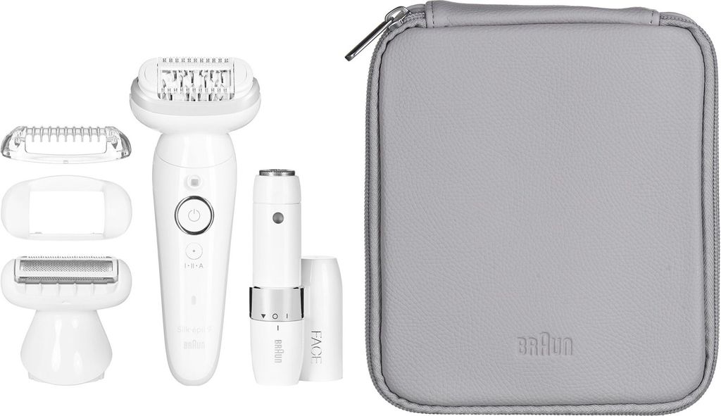 Braun Silk-épil 9 9-341, Weiß, 40 Pinzette, MicroGrip, Produktbild 