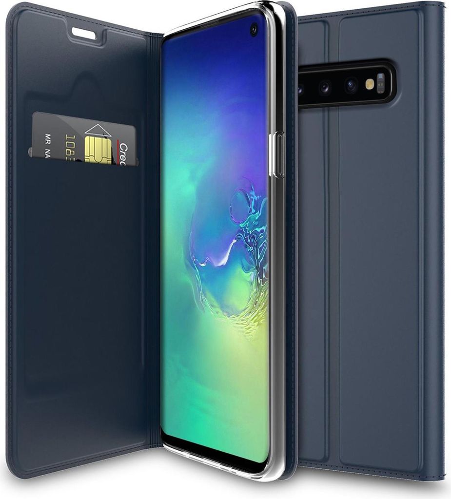 Handy Hülle Samsung Galaxy S10 Plus Book Case Schutzhülle Tasche Slim Flip Cover Etui