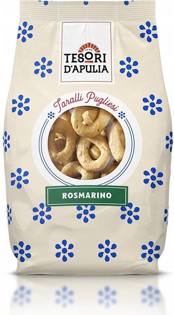 Tesori D'Apulia Taralli Rosmarino 400 g italské preclíky s Obrázek produktu 
