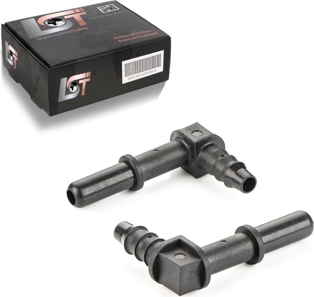 2x Gegenstück Schnellverschluss L-Stück Kraftstoffleitung 7,89x6 mm für BMW MINI