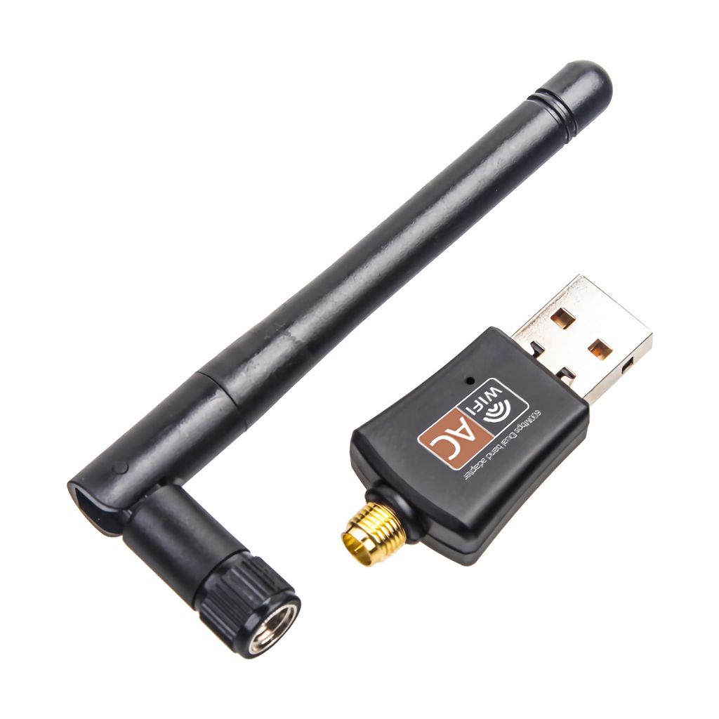 C25C USB 2.0 WLAN Adapter 600 Mbit/s – 802.11 b/g/n WiFi Netzwerkkarte für PC & Laptop, Windows / Mac / Linux