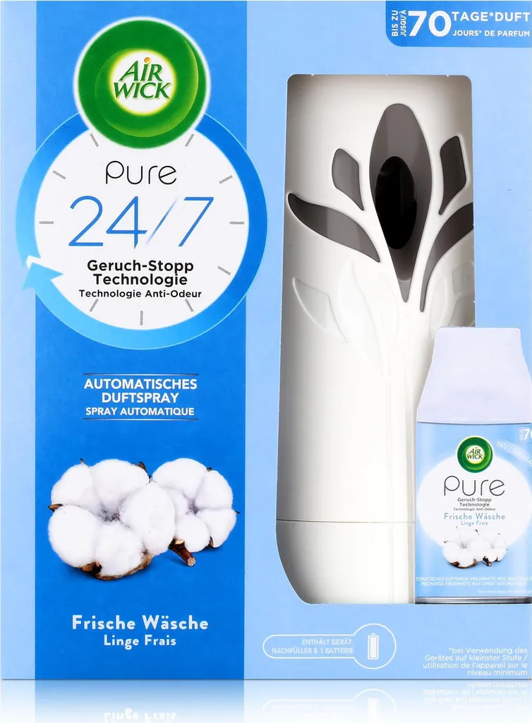 Air Wick Diffuseur Automatique de Parfum Linge Frais - Pack Complet 1 Unité