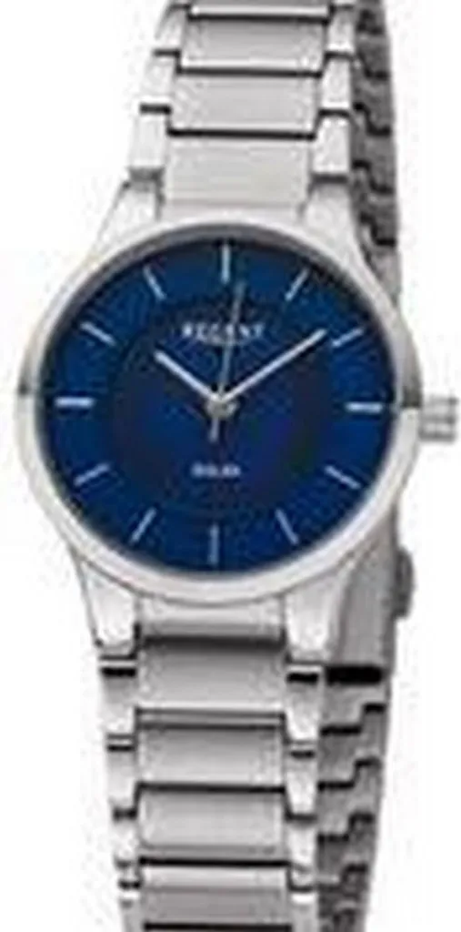 Montre Femme Solaire Ø28mm Regent BA727 avec Bracelet Métal Argenté