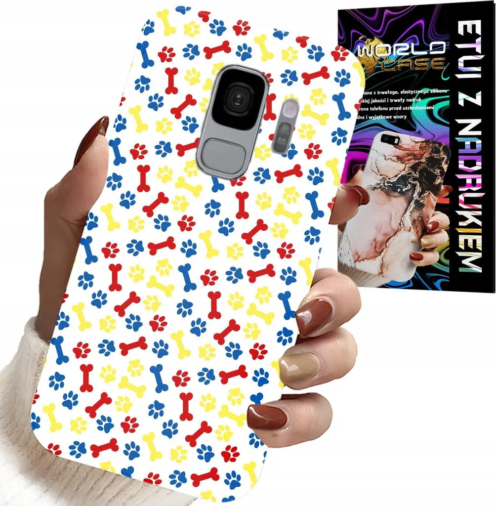 Cover Samsung S9 Bone Paws Dog Patrol Style + Pellicola - Protezione Cool