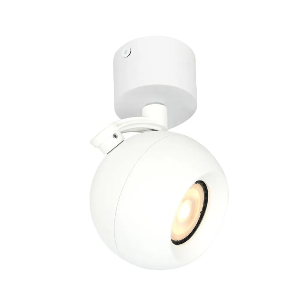 Faretto circolare mobile da soffitto Ø10cm bianco per soggiorno cucina 1xGU10 10W LAFIN Italux
