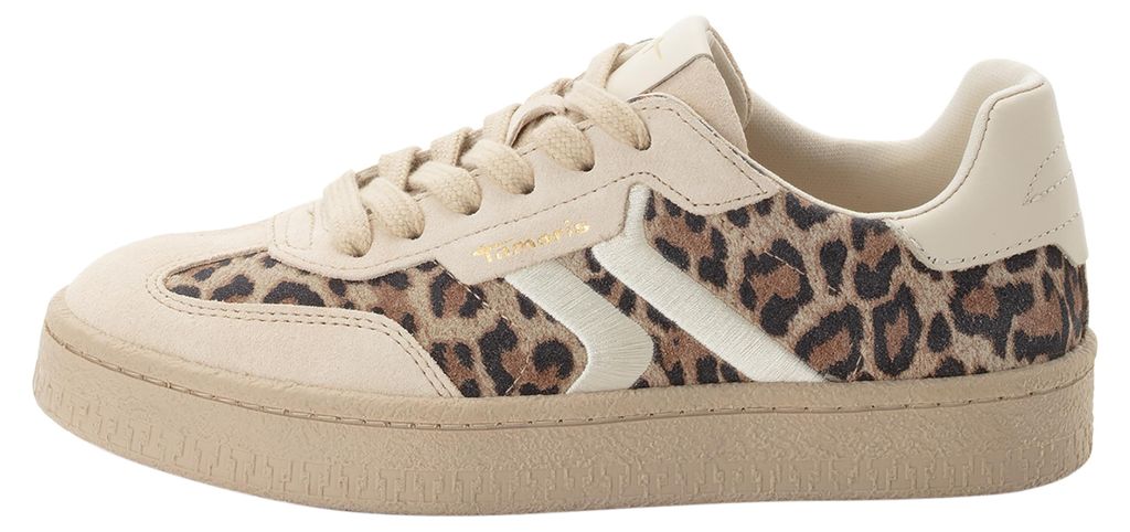 Tamaris Damen Sneaker Leder, braun, 40 EU Produktbild 