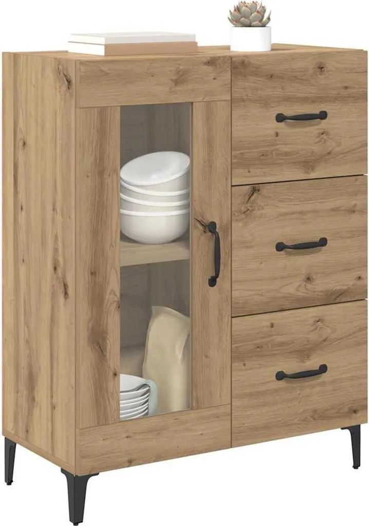 Credenza Industrial Artisan Rovere 69,5x90 | Mobile Multiuso Offerta Online - 2