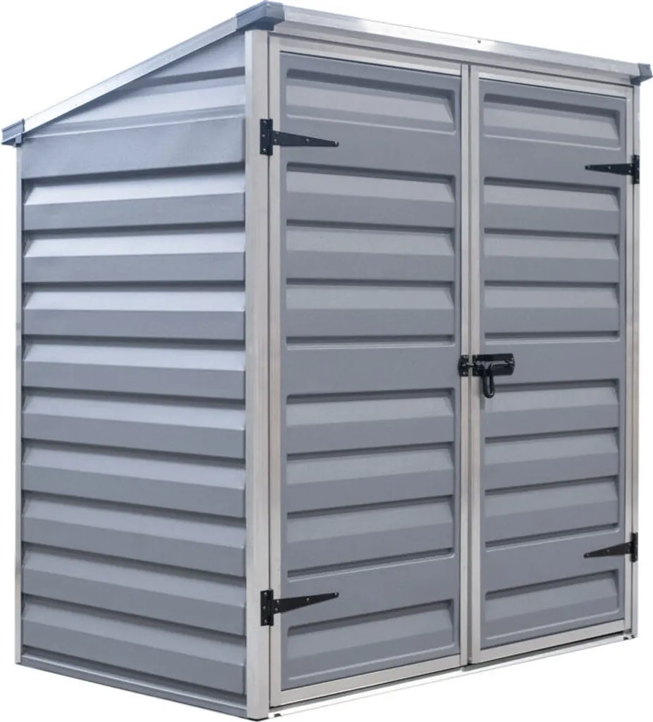 Coffre poubelle métal gris Voyager 90 x 139 x 146cm - Palram