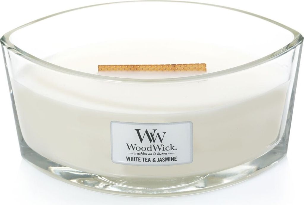 Woodwick White Tea & Jasmine Duftkerze 453,6 g Produktbild 2