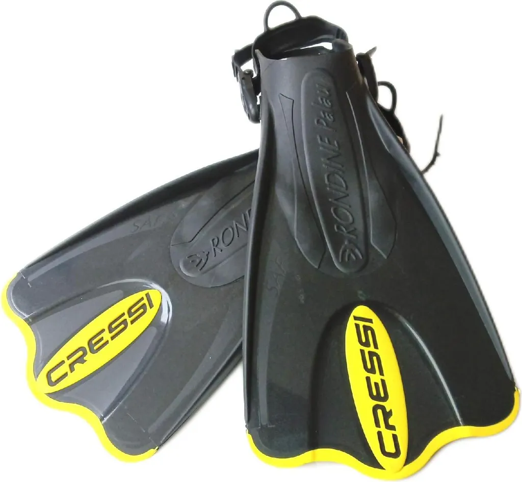 Cressi Palau Saf Fins Palmes courtes réglables natation snorkeling Noir
