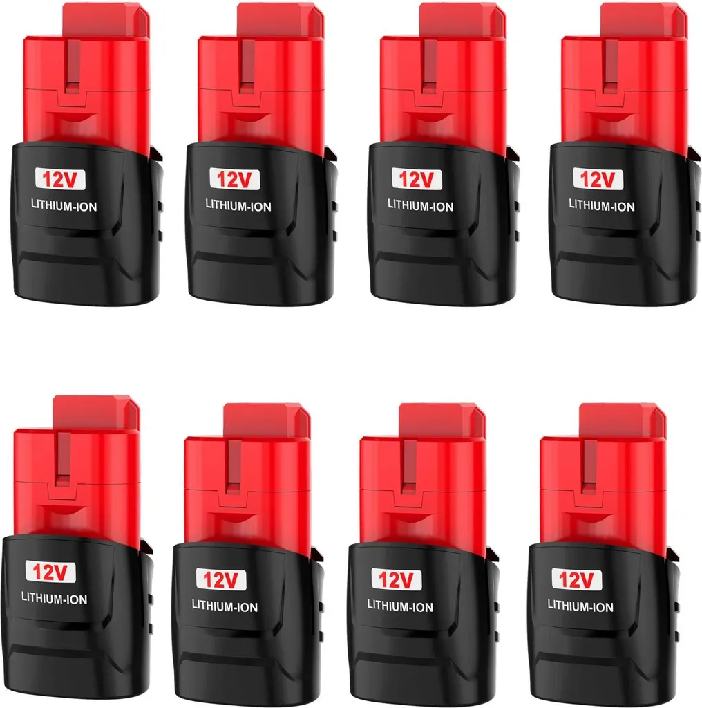 Occasione! 8x Batterie M12 12V 3500mAh - Massima Potenza per Avvitatori