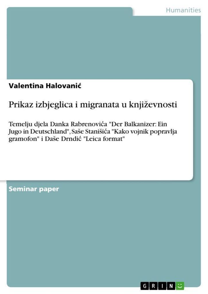 Prikaz izbjeglica i migranata u knji¿evnosti