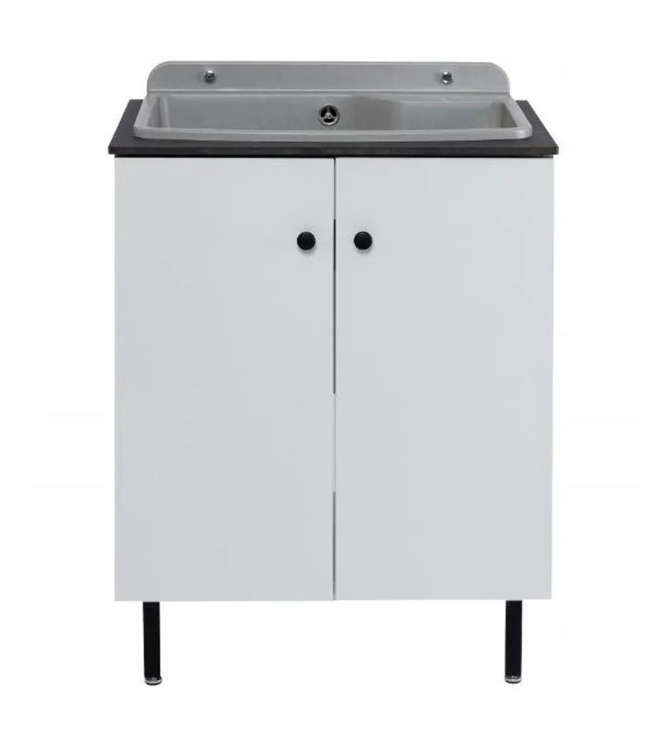 Armoire de garage multifonction avec évier intégré et mitigeur flexible - 5