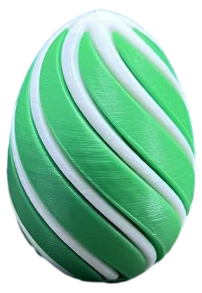 3D-gedrucktes Spiral-Osterei – Stressabbau, sensorisches Fidget-Spielzeug, durchsuchbares Osterei für Erwachsene, Osterkorbfüllung, Gastgeschenke