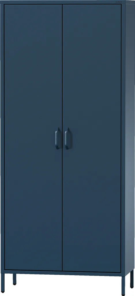 Armoire métallique Jan Nowak Flavio 2 portes - Bleu Foncé 185x80x45cm