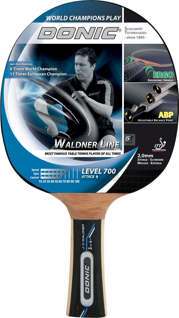 Donic-Schildkröt Tischtennis-Schläger WALDNER 700 ABP-Griff Produktbild 