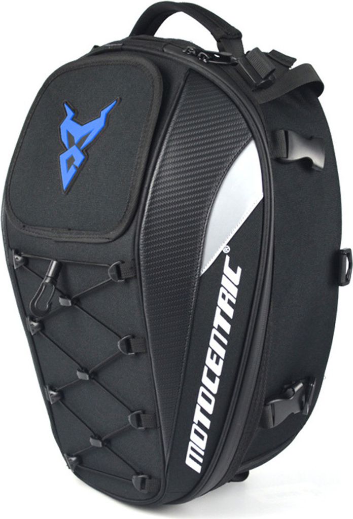 Motorrad Helm Tasche Rücksitztasche Schulterrucksack, 410 x 270 x 200 mm, wasserdichte Reißverschluss, mit Reflektierende Streifen