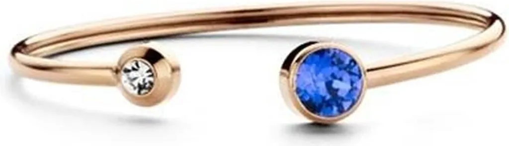 Bracelet CO88 Collection Or Rose et Bleu : Acier Inox et Style Chic
