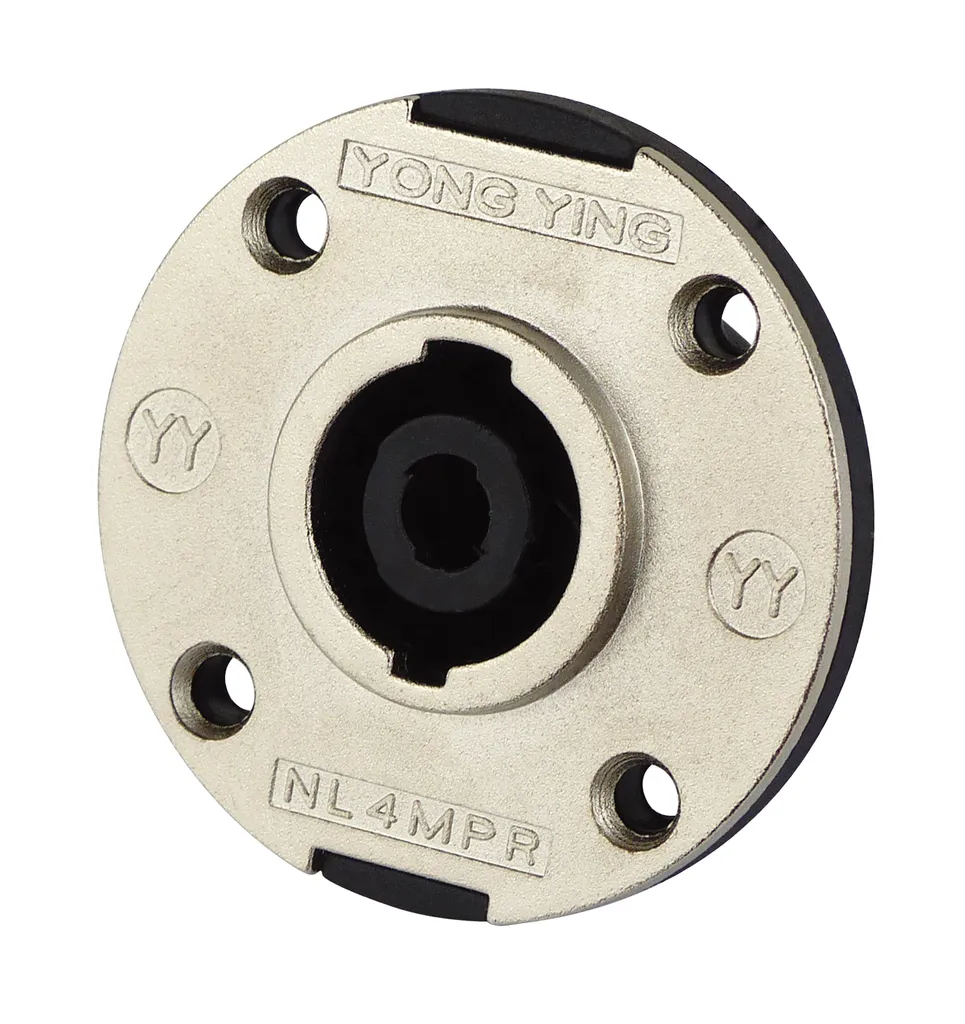 Jack 4 Pin PA Rotondo Copertura Alluminio - Progetto DIY Audio