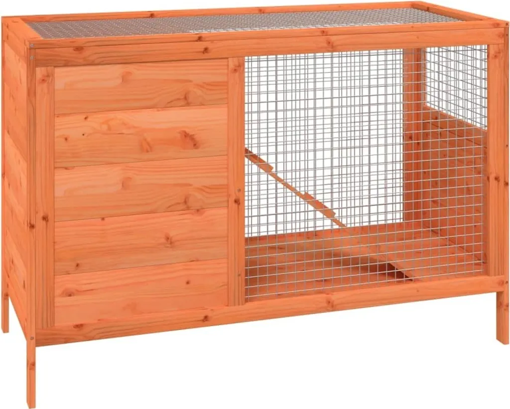 Casetta per Conigli vidaXL in Pino 103cm: Sicurezza e Comfort Esterno
