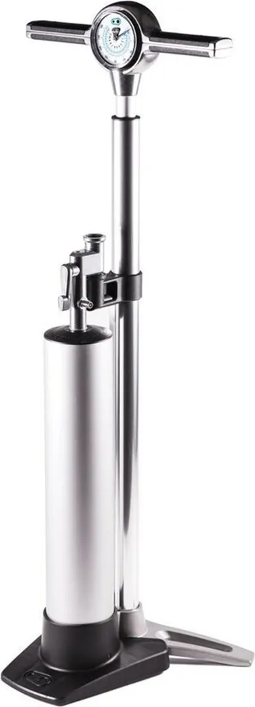 Pompe à pied vélo avec manomètre analogique et réservoir Tubeless Klic