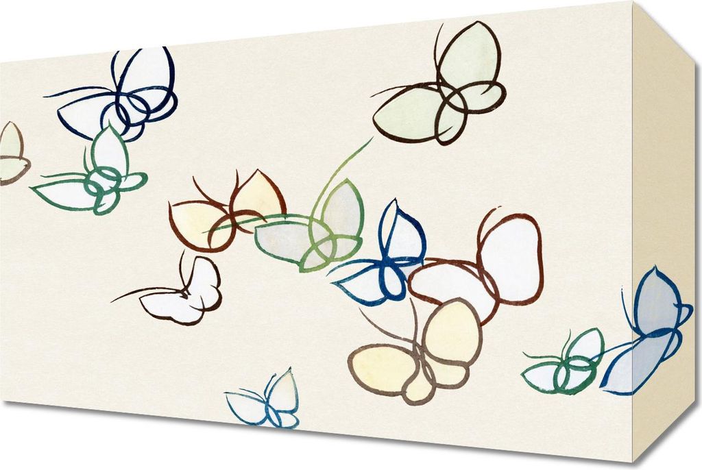 Bild 30x20cm Schmetterling 19, Japanischer Vintage Sekka für das Wohnzimmer