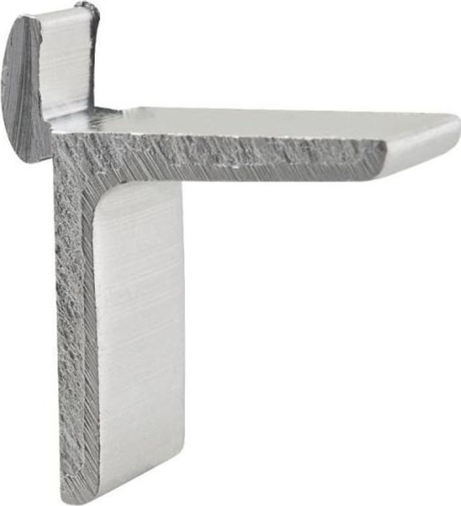 Taquet aluminium brut T39 pour crémaillère encastrée Image du produit 