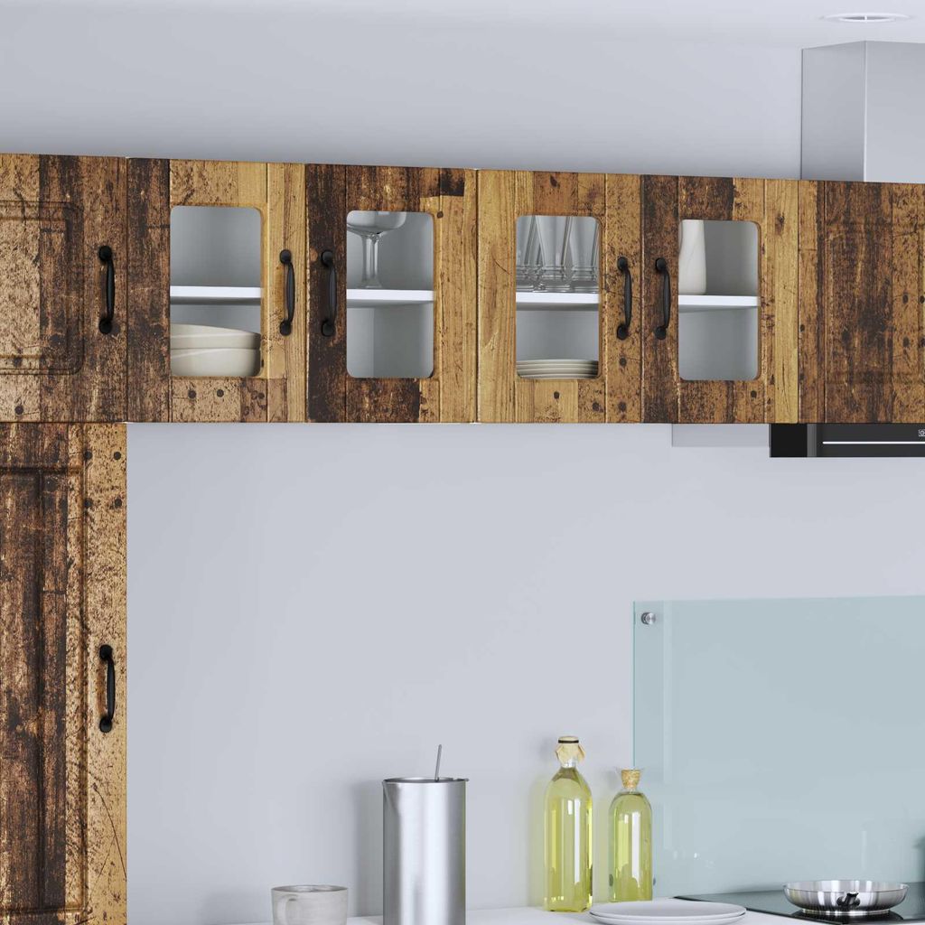 vidaXL Küchenschrank mit Regal Altholz 60 x 31 x 40 cm Holzwerkstoff