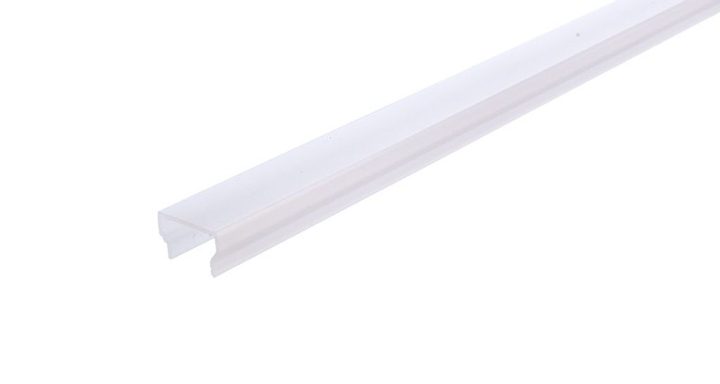 Deko-Light Profil Abdeckung - Abdeckung H-01-10, 1m, milchig, Hülle, Transparent, Polymethylmethacrylat (PMMA), Deko-Light, 46 g, 1000 mm