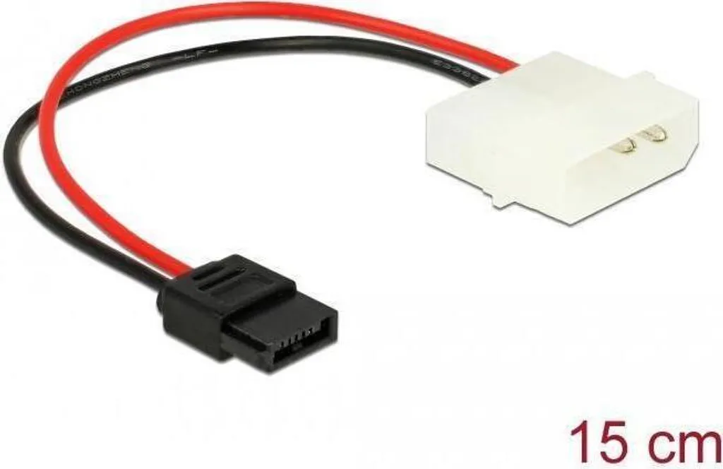 Adattatore Slim SATA 6 Pin a Molex 4 Pin 15cm - Alimentazione Drive Ottici - 1