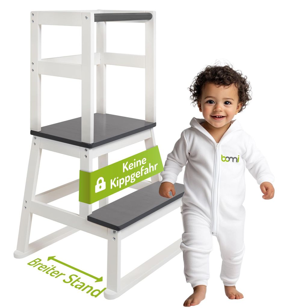 BOMI® Learning Tower für Baby & Kleinkinder | Trittschemel Produktbild 
