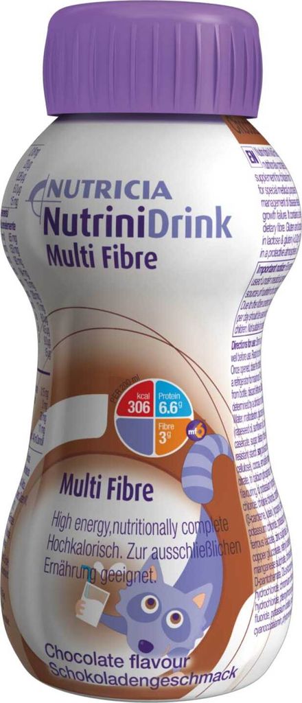 NutriniDrink Multi Fibre 200ml - Schokolade Produktbild 