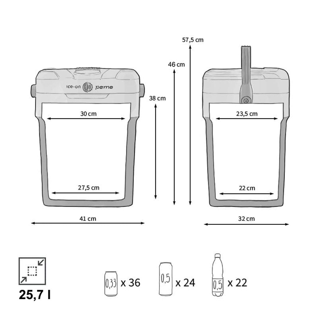 PEME Essential 26 Liter elektrische Kühlbox zum Kühlen und Produktbild 10