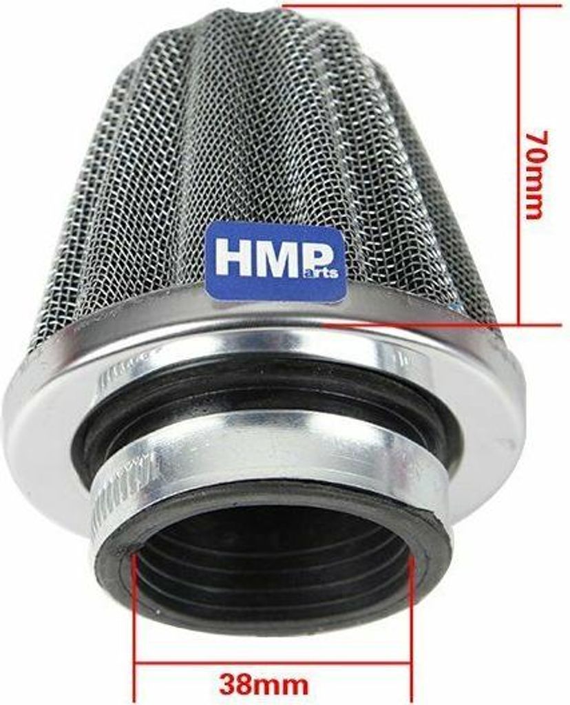 HMParts Dirt Moto Pit Bike Performance Luftfilter Typ 11 38 mm