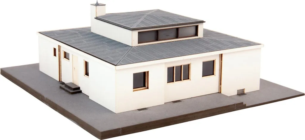 Maison Bauhaus NOCH 66680 Découpe Laser Précise pour Réseau Ferré H0