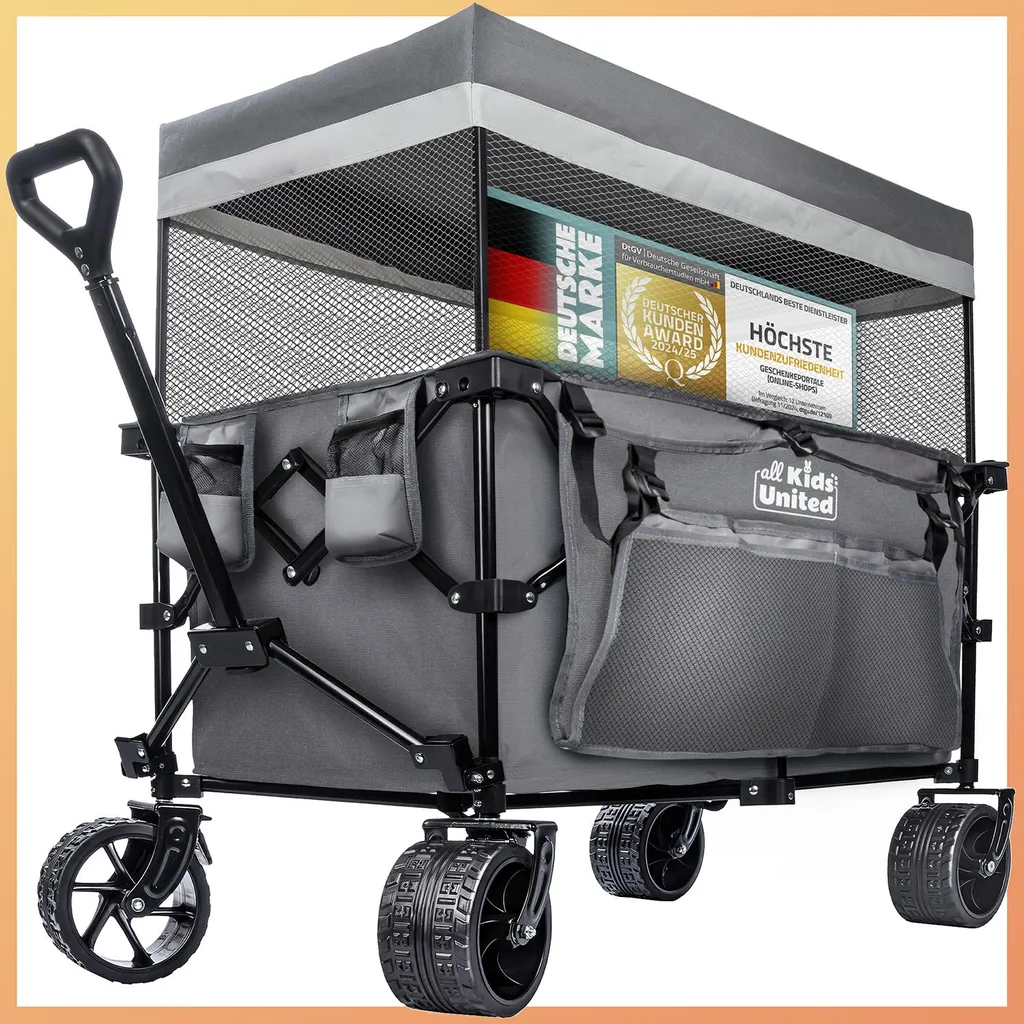 Carrello Trasporto Grigio Pieghevole per Ufficio e Logistica