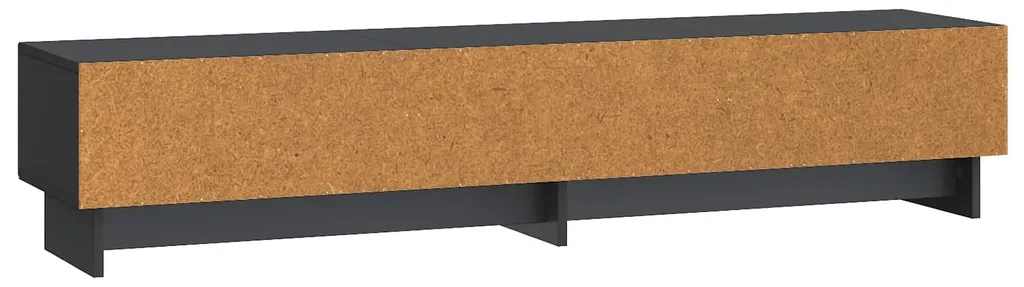 Banc TV noir 147 cm vidaXL en bois aggloméré avec étagères de rangement