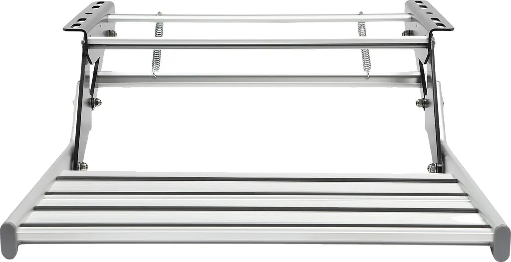 Marchepied accès camping-car entrejambe RV aluminium argenté 500 mm