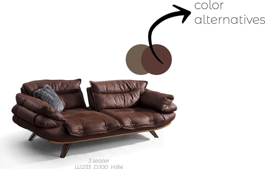 Multifunktions Couch Dreisitzer Sofa Couchen Möbel Sofas Braun Weich gepolstert