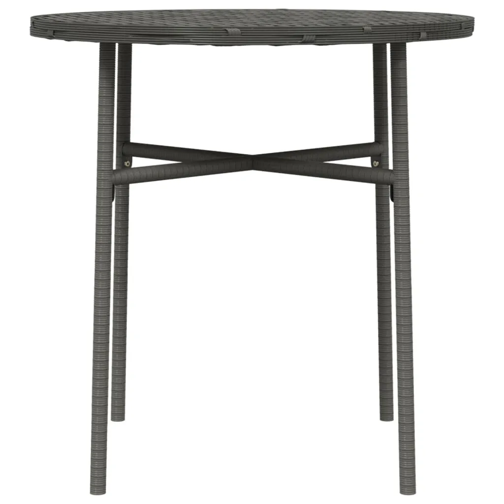 Table d'appoint Gris anthracite en Poly rotin 45 cm résistant aux UV - 4
