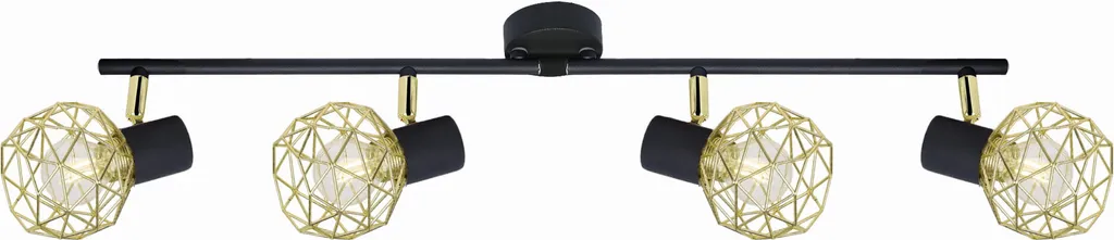 Luminaire plafonnier à 4 spots orientables E14 ACROBAT pour salon et chambre
