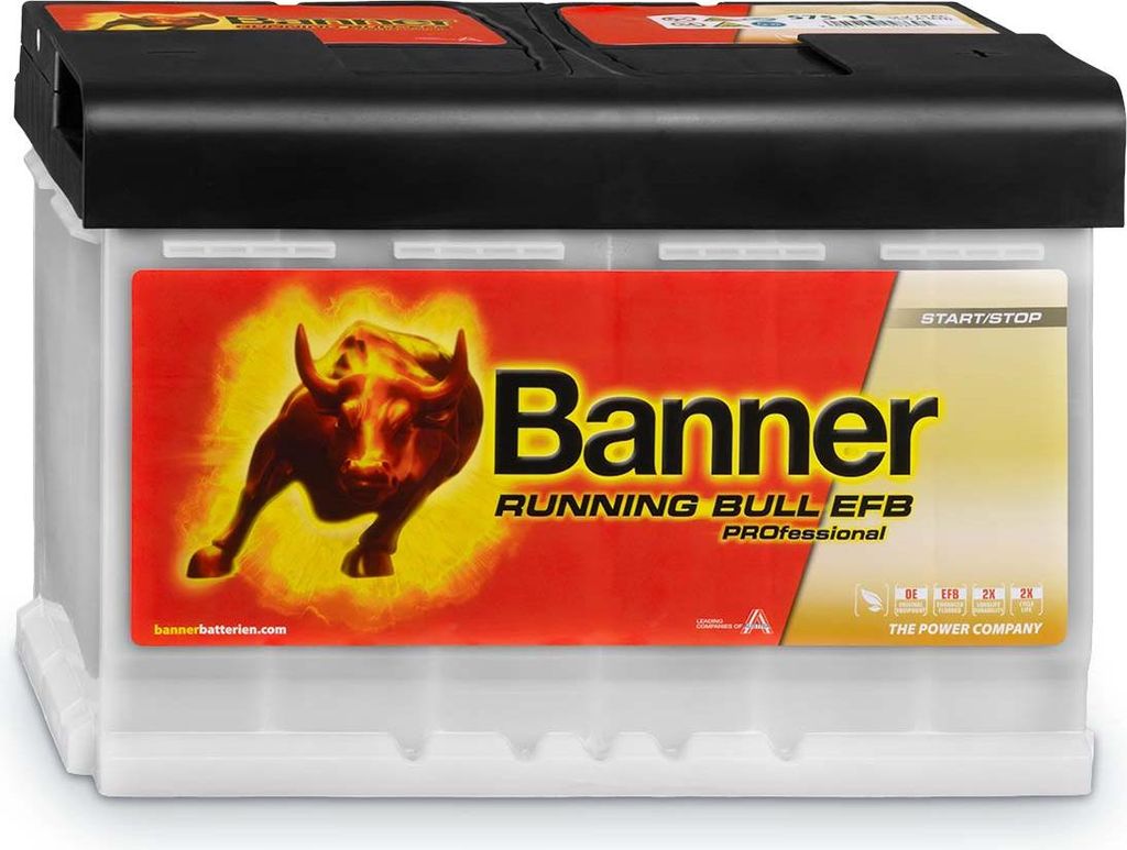 Banner Running Bull Autobatterie EFB 12V 75Ah 57511 (ersetzt Banner 57011)