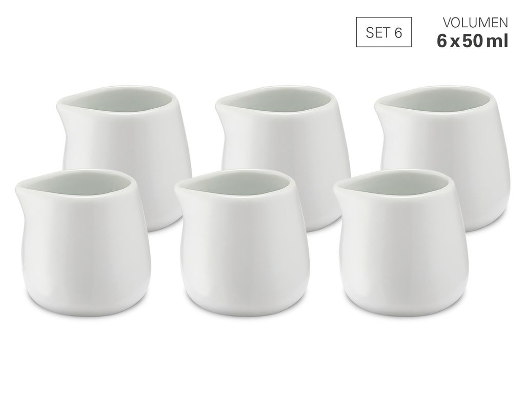 Weis Milchgießer 50 ml Set 6 aus Porzellan Produktbild 