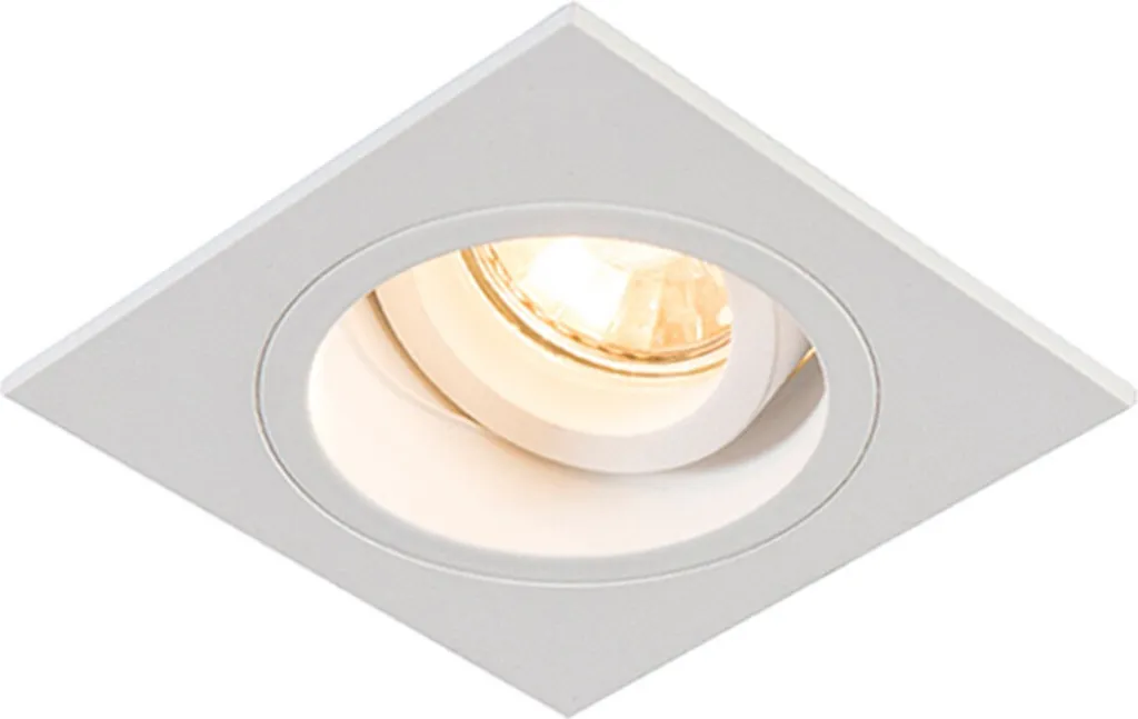 OFFERTA Zuma Line CHUCK Faretto Incasso Bianco Quadrato GU10