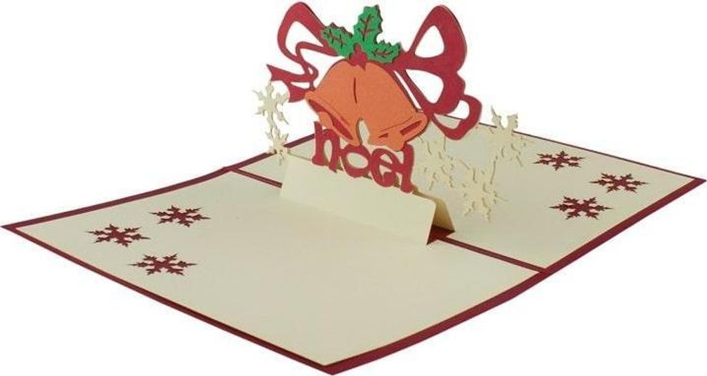Handgemachte Pop-Up-Weihnachtskarte - Nr. 6